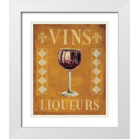 Cocktail Hour II White Modern Wood Framed Art Print with Double Matting by Jones, Catherine