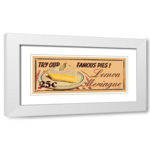 Lemon Meringue White Modern Wood Framed Art Print with Double Matting by Jones, Catherine