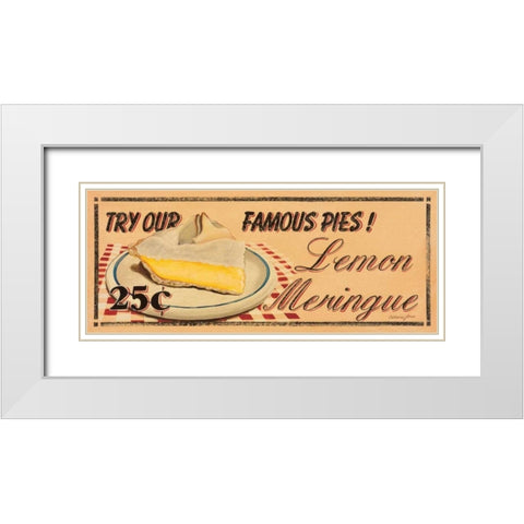 Lemon Meringue White Modern Wood Framed Art Print with Double Matting by Jones, Catherine