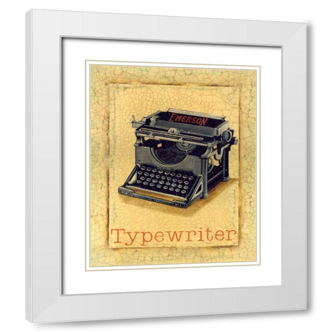 Nine to Five III White Modern Wood Framed Art Print with Double Matting by Jones, Catherine