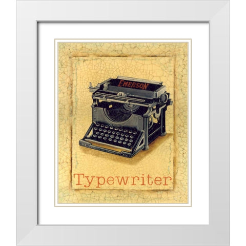 Nine to Five III White Modern Wood Framed Art Print with Double Matting by Jones, Catherine