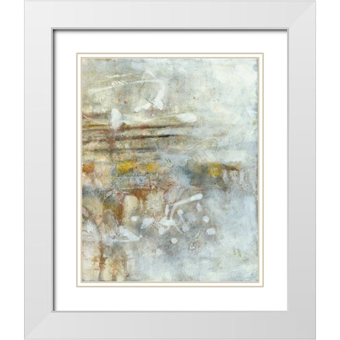 Granite Impressions II White Modern Wood Framed Art Print with Double Matting by Jones, Catherine