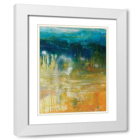 Waiting I White Modern Wood Framed Art Print with Double Matting by Jones, Catherine