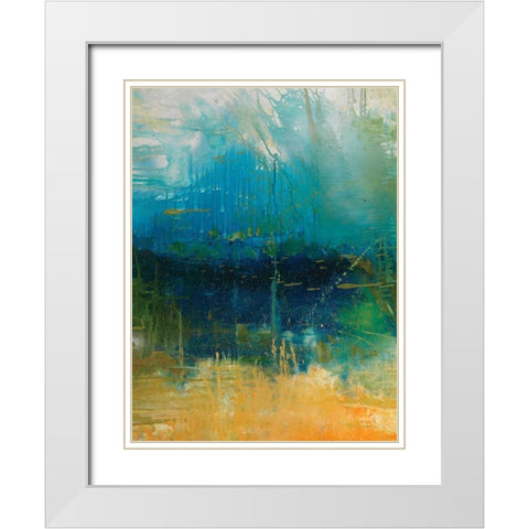 Waiting II White Modern Wood Framed Art Print with Double Matting by Jones, Catherine
