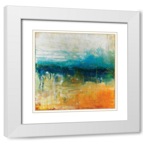 Waiting III White Modern Wood Framed Art Print with Double Matting by Jones, Catherine