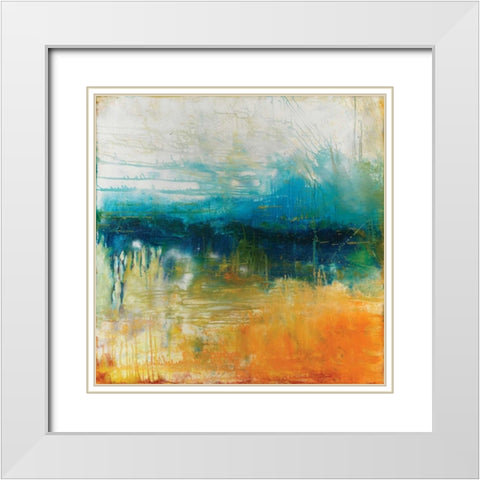 Waiting III White Modern Wood Framed Art Print with Double Matting by Jones, Catherine