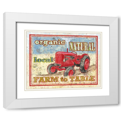 Farm to Table II White Modern Wood Framed Art Print with Double Matting by Jones, Catherine