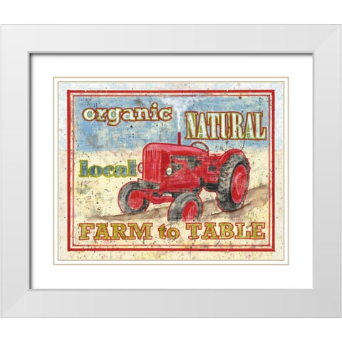 Farm to Table II White Modern Wood Framed Art Print with Double Matting by Jones, Catherine