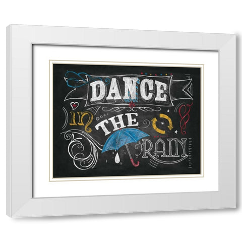 Color Chalkboard III White Modern Wood Framed Art Print with Double Matting by Knold, Donna