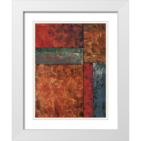 Moment in Space I White Modern Wood Framed Art Print with Double Matting by Kime, John