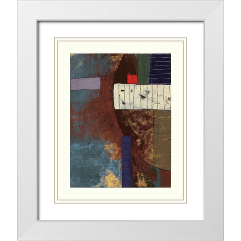 Medford Manor II White Modern Wood Framed Art Print with Double Matting by Kime, John