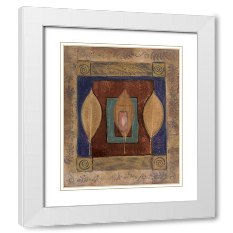 Earths Surface I White Modern Wood Framed Art Print with Double Matting by Kime, John