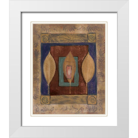 Earths Surface I White Modern Wood Framed Art Print with Double Matting by Kime, John