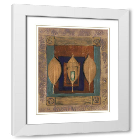 Earths Surface II White Modern Wood Framed Art Print with Double Matting by Kime, John
