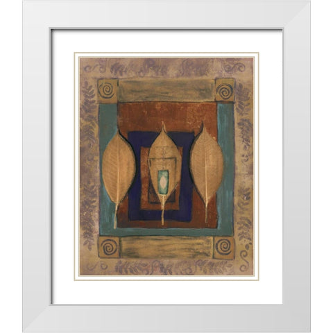 Earths Surface II White Modern Wood Framed Art Print with Double Matting by Kime, John