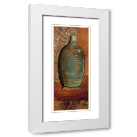 Zen Still Life III White Modern Wood Framed Art Print with Double Matting by Kime, John