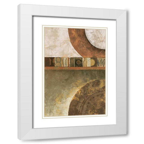 Spirits Tapestry I White Modern Wood Framed Art Print with Double Matting by Kime, John