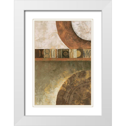 Spirits Tapestry I White Modern Wood Framed Art Print with Double Matting by Kime, John