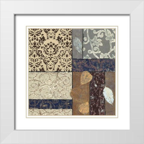 Earth Scramble II White Modern Wood Framed Art Print with Double Matting by Kime, John