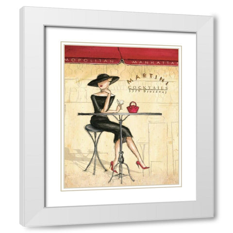 Femme Elegante III White Modern Wood Framed Art Print with Double Matting by Laliberte, Andrea