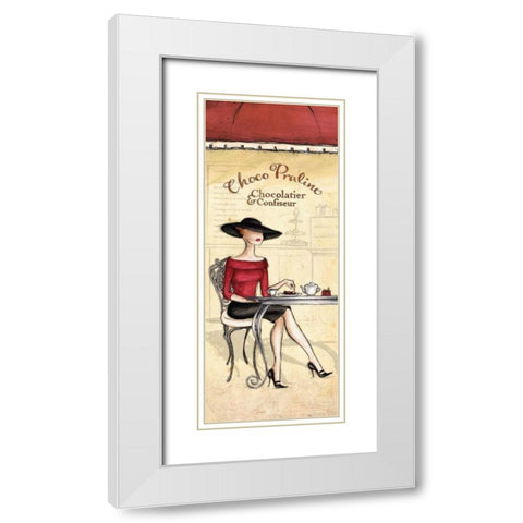 Chocolatier White Modern Wood Framed Art Print with Double Matting by Laliberte, Andrea