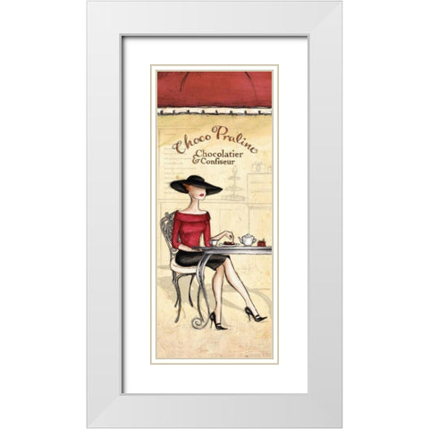Chocolatier White Modern Wood Framed Art Print with Double Matting by Laliberte, Andrea
