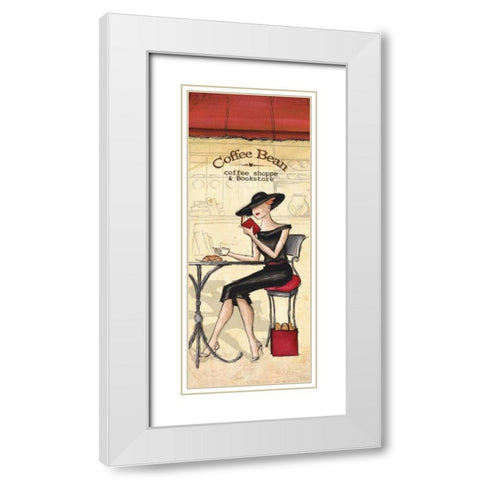 Cafe White Modern Wood Framed Art Print with Double Matting by Laliberte, Andrea