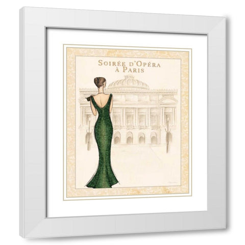 Opera White Modern Wood Framed Art Print with Double Matting by Laliberte, Andrea