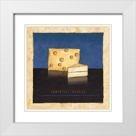 Cheeses IV White Modern Wood Framed Art Print with Double Matting by Laliberte, Andrea