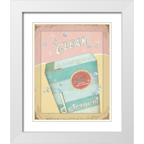 Clean White Modern Wood Framed Art Print with Double Matting by Laliberte, Andrea