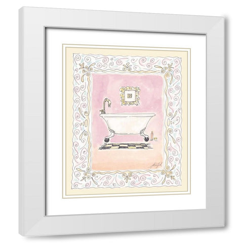 Toilette I White Modern Wood Framed Art Print with Double Matting by Leal, Steve