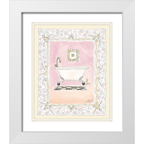 Toilette I White Modern Wood Framed Art Print with Double Matting by Leal, Steve