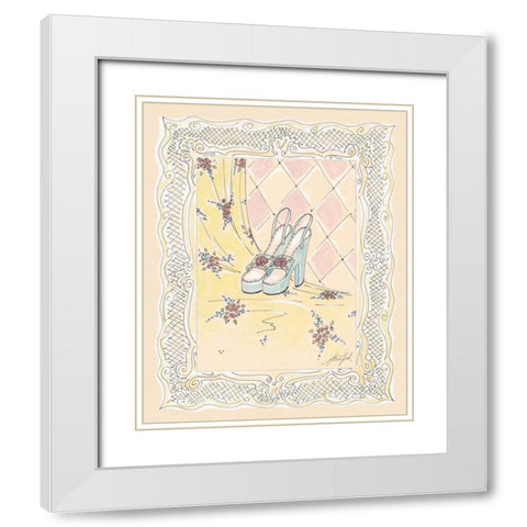 On the Town II White Modern Wood Framed Art Print with Double Matting by Leal, Steve