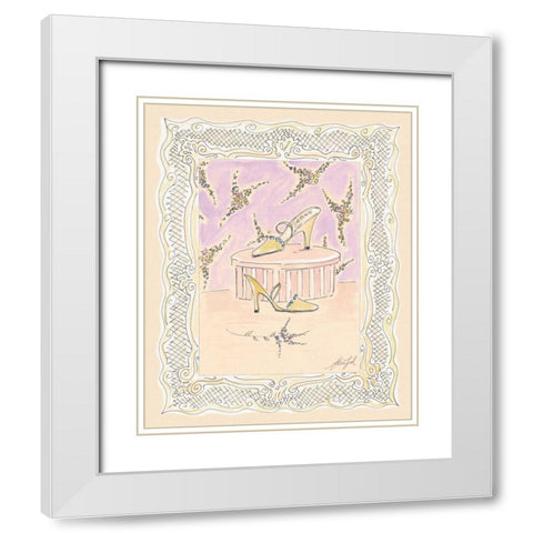 On the Town IV White Modern Wood Framed Art Print with Double Matting by Leal, Steve