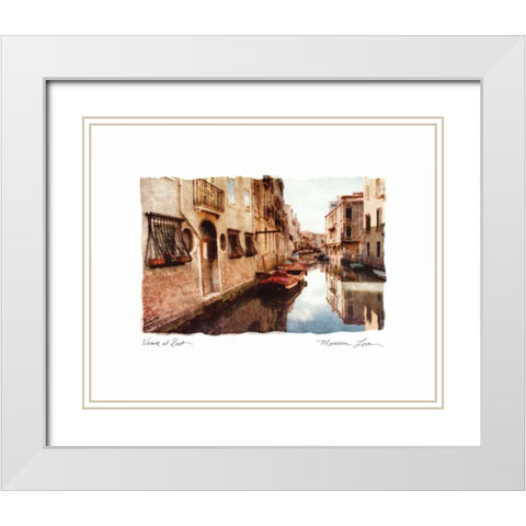 Venice at Rest White Modern Wood Framed Art Print with Double Matting by Love, Maureen