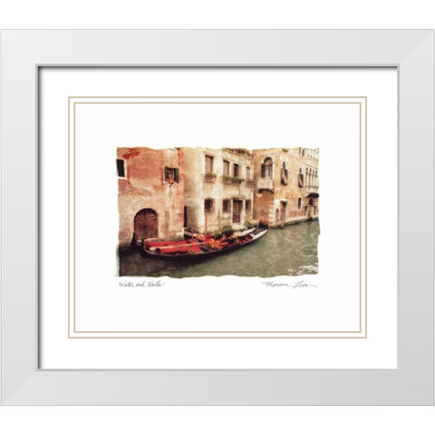 Water and Walls White Modern Wood Framed Art Print with Double Matting by Love, Maureen