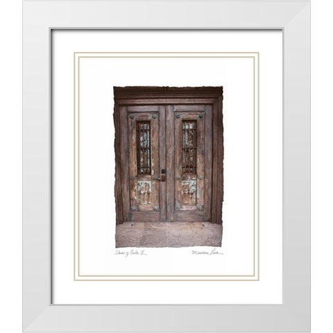 Doors of Cuba II White Modern Wood Framed Art Print with Double Matting by Love, Maureen