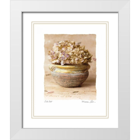 Solo Act White Modern Wood Framed Art Print with Double Matting by Love, Maureen