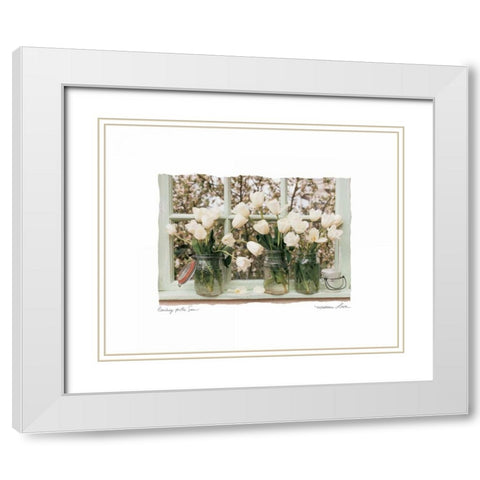 Reaching for the Sun White Modern Wood Framed Art Print with Double Matting by Love, Maureen
