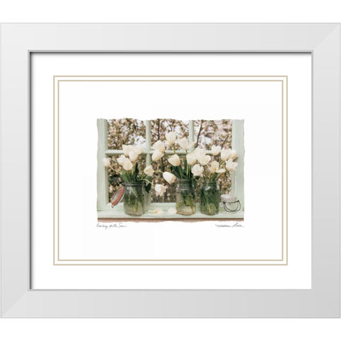 Reaching for the Sun White Modern Wood Framed Art Print with Double Matting by Love, Maureen