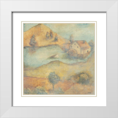 Herb de Provence I White Modern Wood Framed Art Print with Double Matting by Linza, Loretta