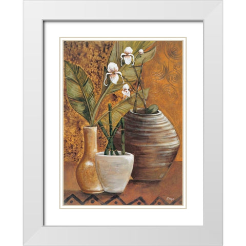 Travel Story I White Modern Wood Framed Art Print with Double Matting by Linza, Loretta