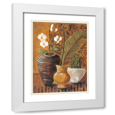 Travel Story II White Modern Wood Framed Art Print with Double Matting by Linza, Loretta