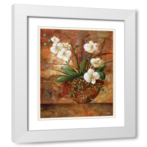 Copper Vessel II White Modern Wood Framed Art Print with Double Matting by Linza, Loretta
