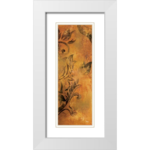 Georgette III White Modern Wood Framed Art Print with Double Matting by Linza, Loretta