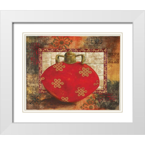 Eastern Wares I White Modern Wood Framed Art Print with Double Matting by Linza, Loretta
