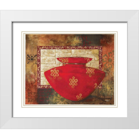 Eastern Wares II White Modern Wood Framed Art Print with Double Matting by Linza, Loretta