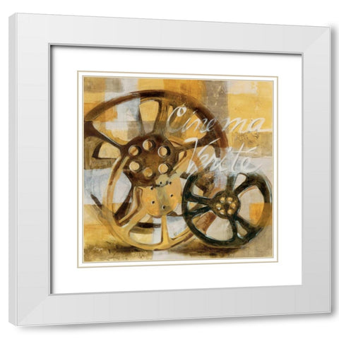 Film Festival I White Modern Wood Framed Art Print with Double Matting by Linza, Loretta
