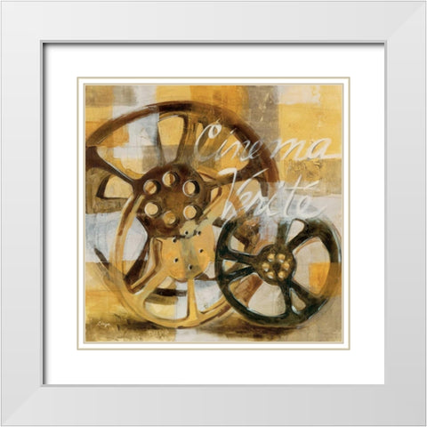 Film Festival I White Modern Wood Framed Art Print with Double Matting by Linza, Loretta