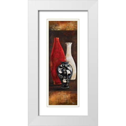 Eastern Bazaar I White Modern Wood Framed Art Print with Double Matting by Linza, Loretta